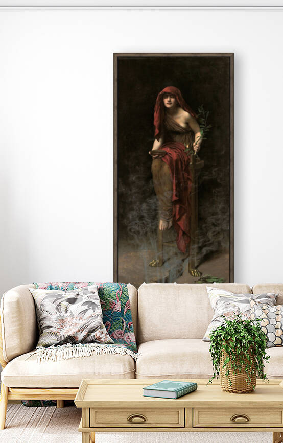 John Collier 1850 1934  Priestess of Delphi 1891 by TOPARTGALLERY