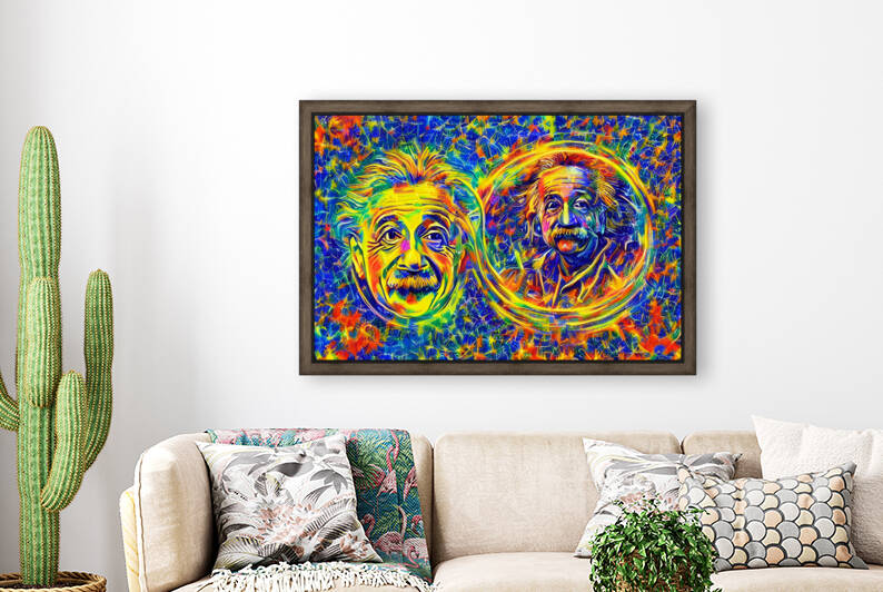 AI art albert einstein inspired relativity 1 by TOPARTGALLERY
