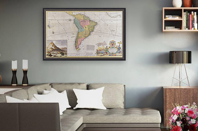 Old Map 58 Reproduction