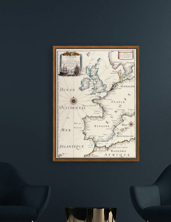Old Map 48 by TOPARTGALLERY