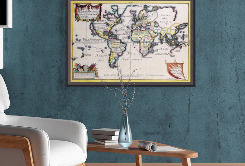Old Map 54 by TOPARTGALLERY