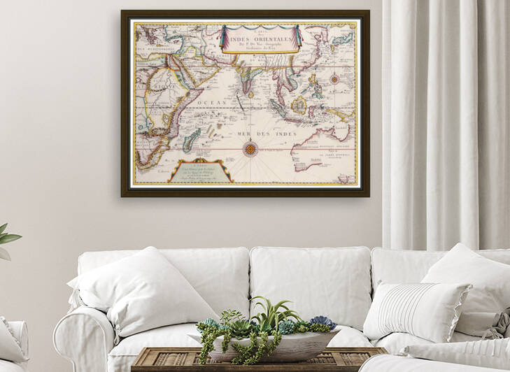 Old Map 52 by TOPARTGALLERY