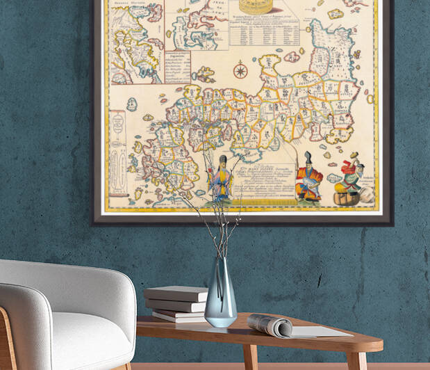 Old Map 63 by TOPARTGALLERY