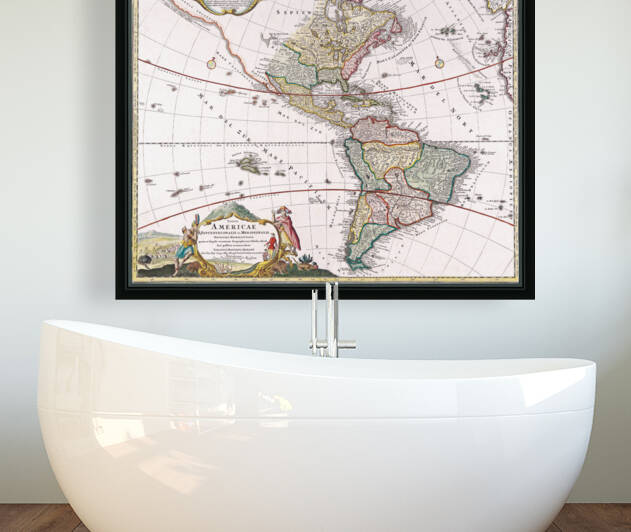 Old Map 71 by TOPARTGALLERY