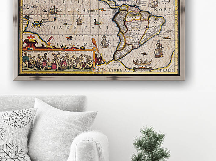 Old Map 78 by TOPARTGALLERY