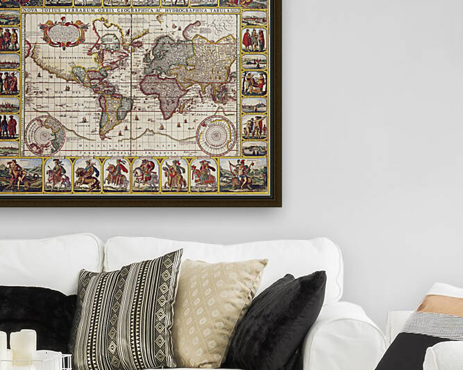 Old Map 83 Reproduction