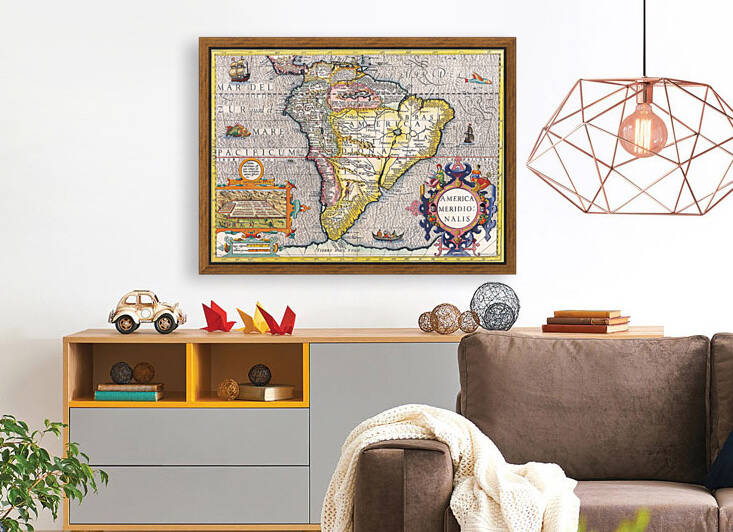 Old Map 87 by TOPARTGALLERY