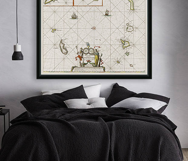 Vintage Maps  47 by TOPARTGALLERY