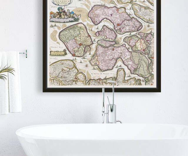Vintage Maps  31 by TOPARTGALLERY