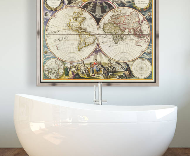 Vintage Maps  18 by TOPARTGALLERY
