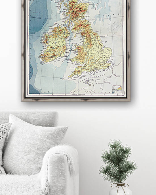 Vintage Maps  8 by TOPARTGALLERY