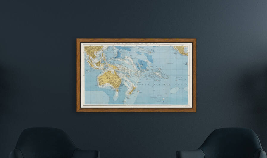 Vintage Maps  30 Reproduction