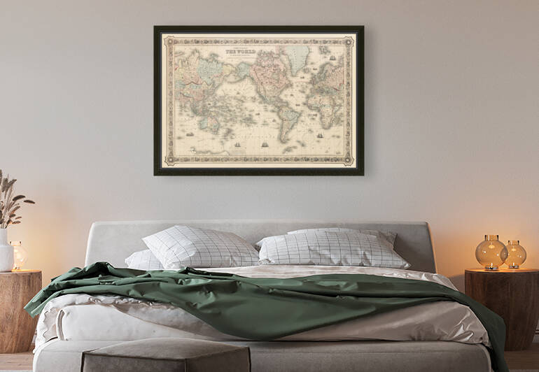 Vintage Maps  35 by TOPARTGALLERY
