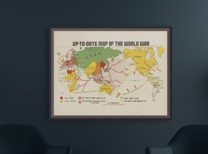 Vintage Maps  42 by TOPARTGALLERY