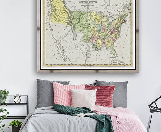 Vintage Maps  22 by TOPARTGALLERY