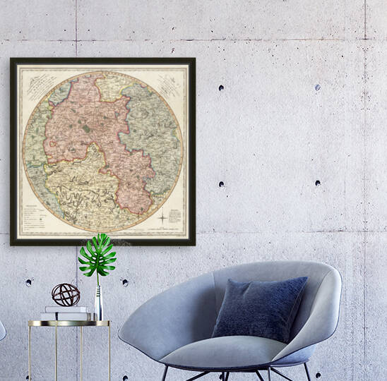Vintage Maps  41 by TOPARTGALLERY