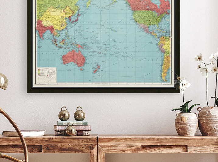 Vintage Maps  48 by TOPARTGALLERY