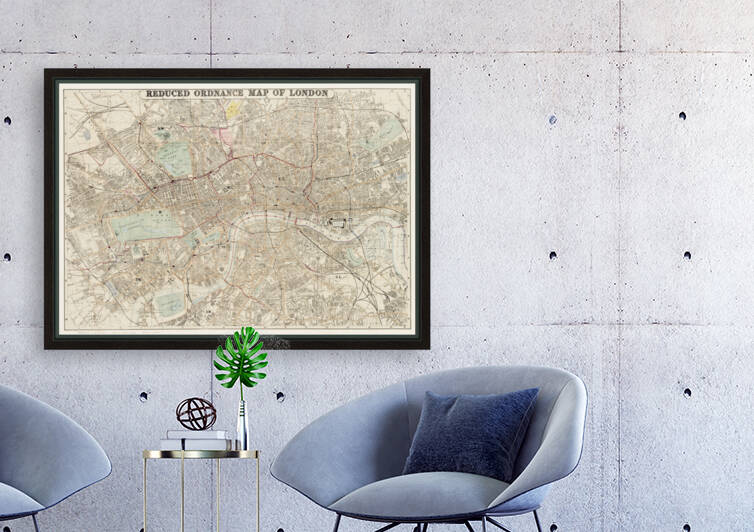 Vintage Maps  53 by TOPARTGALLERY