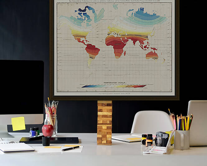 Vintage Maps  74 by TOPARTGALLERY