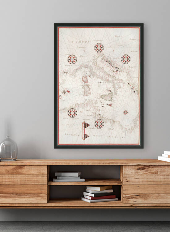 Vintage Maps  52 by TOPARTGALLERY