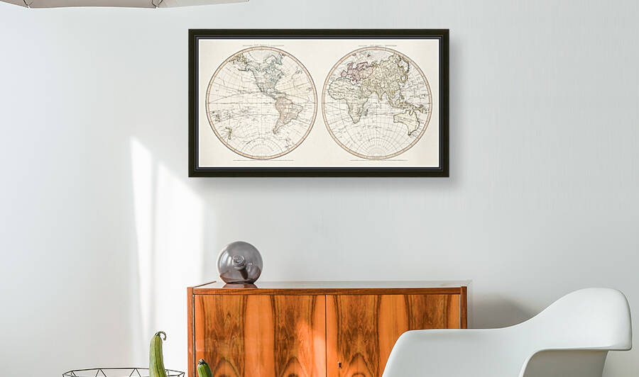 Vintage Maps  83 by TOPARTGALLERY