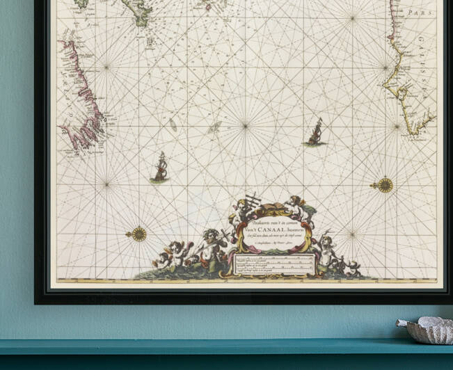 Vintage Maps  78 by TOPARTGALLERY