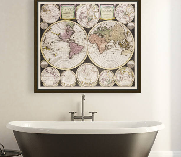 Vintage Maps  69 by TOPARTGALLERY