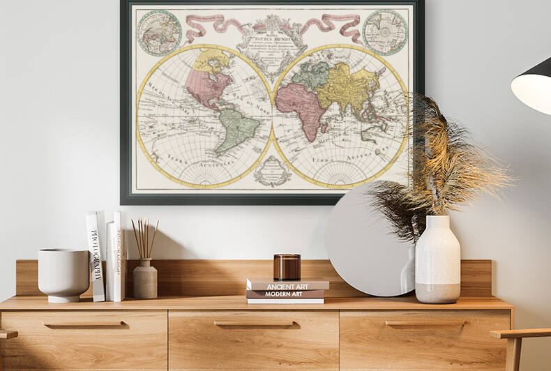 Vintage Maps  61 by TOPARTGALLERY