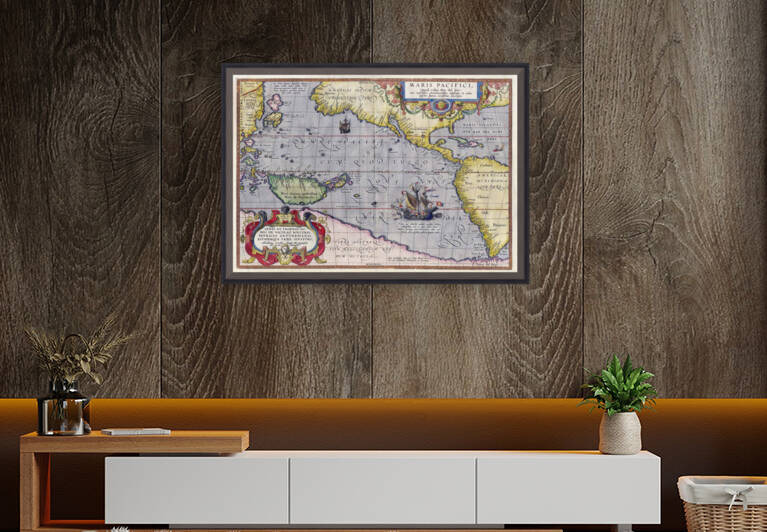 Vintage Maps  104 by TOPARTGALLERY