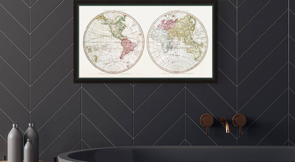 Vintage Maps  84 by TOPARTGALLERY