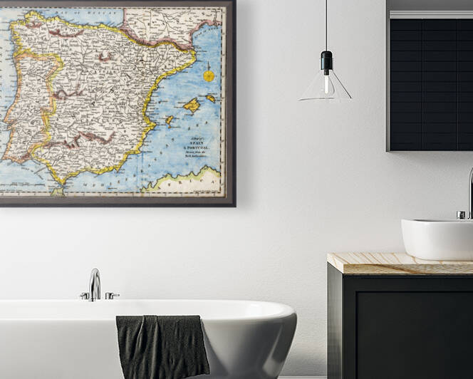 Vintage Maps  106 by TOPARTGALLERY