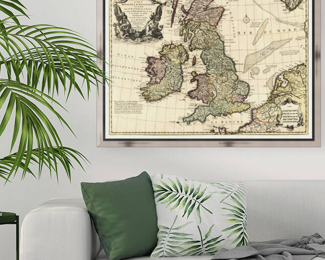 Vintage Maps  82 by TOPARTGALLERY