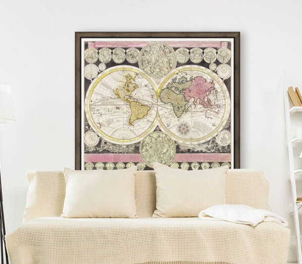Vintage Maps  76 by TOPARTGALLERY