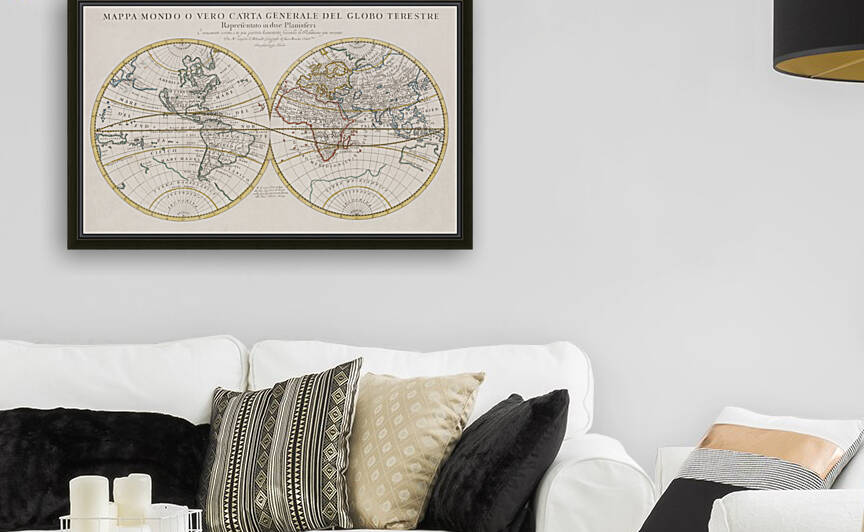 Vintage Maps  62 by TOPARTGALLERY