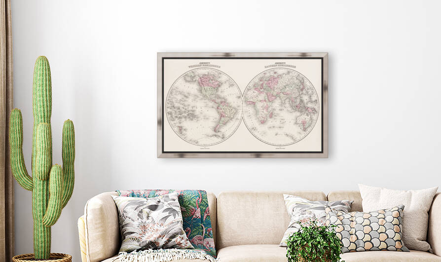 Vintage Maps  55 by TOPARTGALLERY