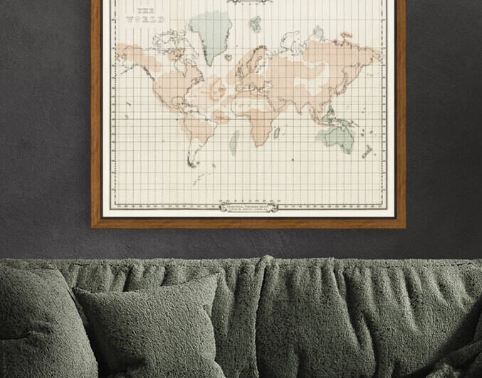 Vintage Maps  73 by TOPARTGALLERY