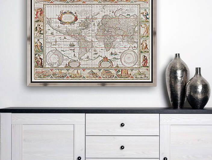 Vintage Maps  63 by TOPARTGALLERY