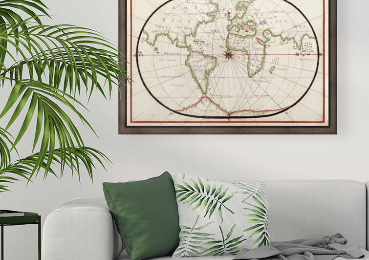 Vintage Maps  54 by TOPARTGALLERY
