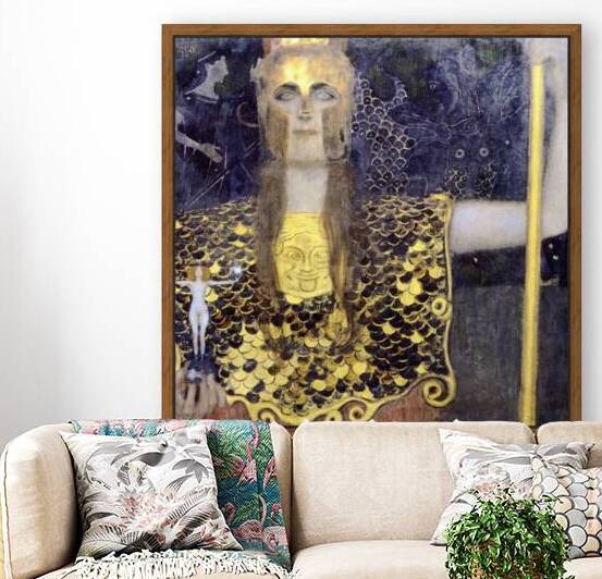 Gustav Klimt Pallas Athena  1898 by TOPARTGALLERY