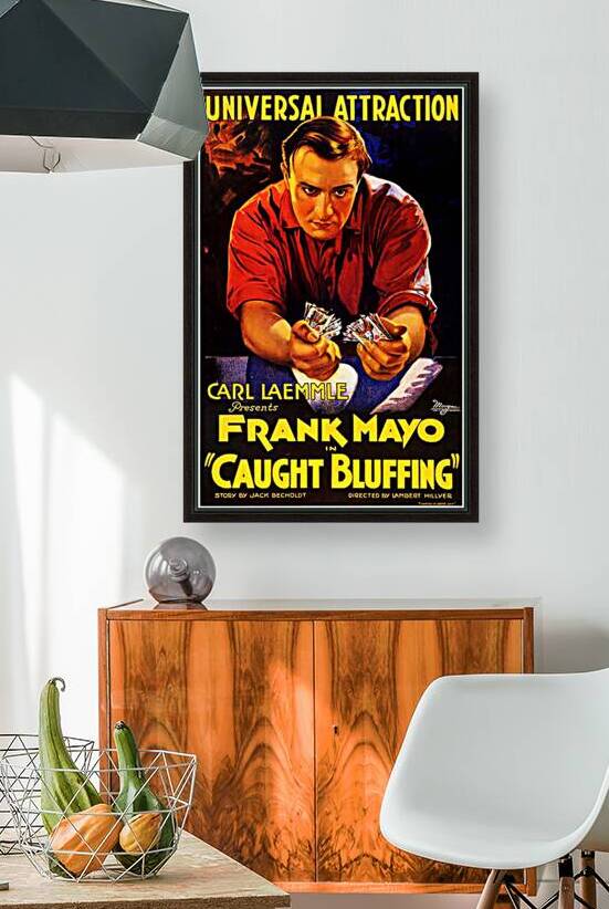 Cinema Poster 1920s Caught  Bluffing  poster by TOPARTGALLERY