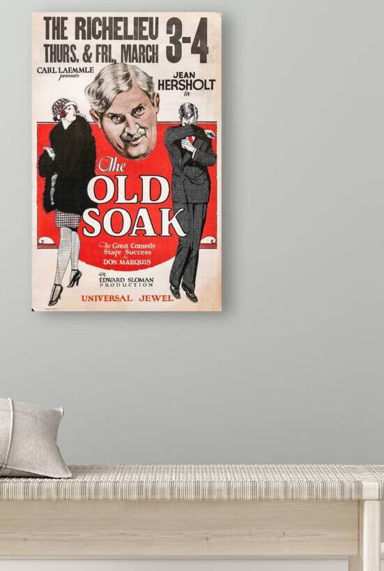 Cinema Poster 1920s The  Old  Soak  window  poste by TOPARTGALLERY