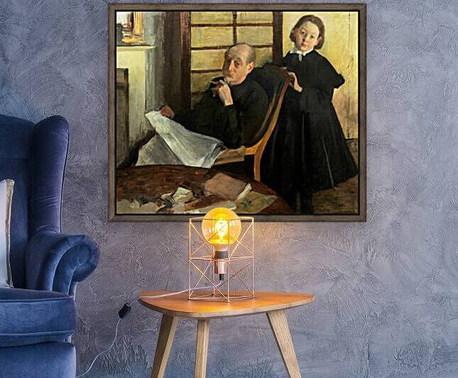 Edgar Degas 1834 1917 Henri Degas and His Niece Lucie Degas The Artists by TOPARTGALLERY