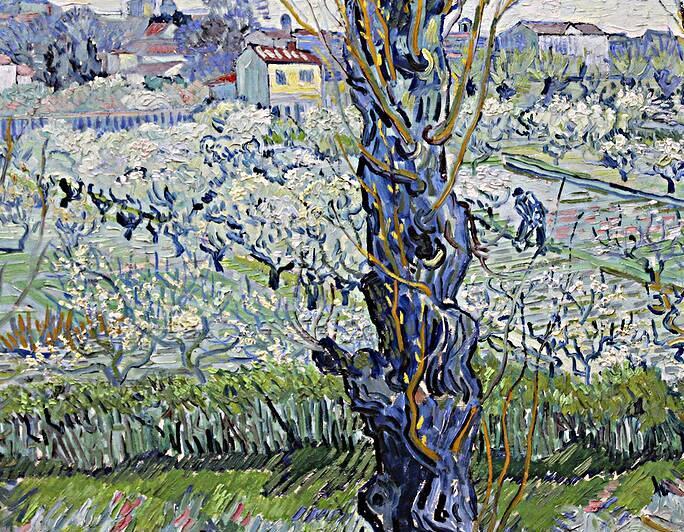 Van Gogh 1853 1890  View of Arles Flowering Orchards by TOPARTGALLERY
