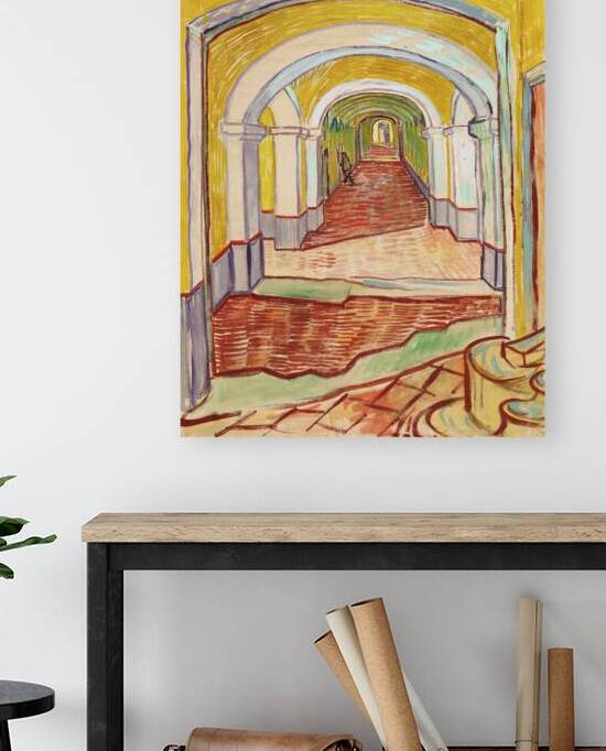  Van Gogh 1853 1890 Corridor in the Asylum  1889 by TOPARTGALLERY