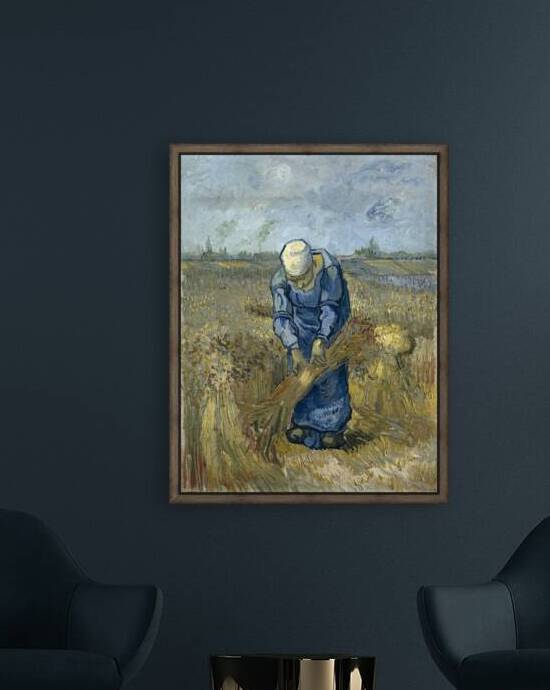  Van Gogh 1853 1890 Peasant woman binding sheaves by TOPARTGALLERY