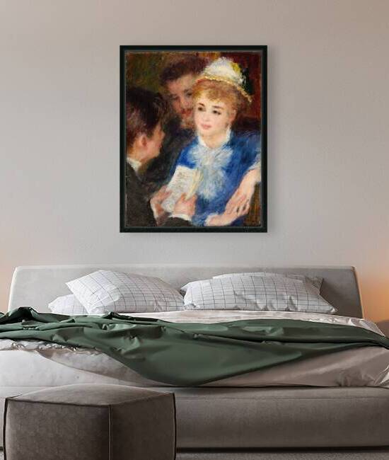 Pierre Auguste Renoir 1841 1919 La Lecture 1876 by TOPARTGALLERY