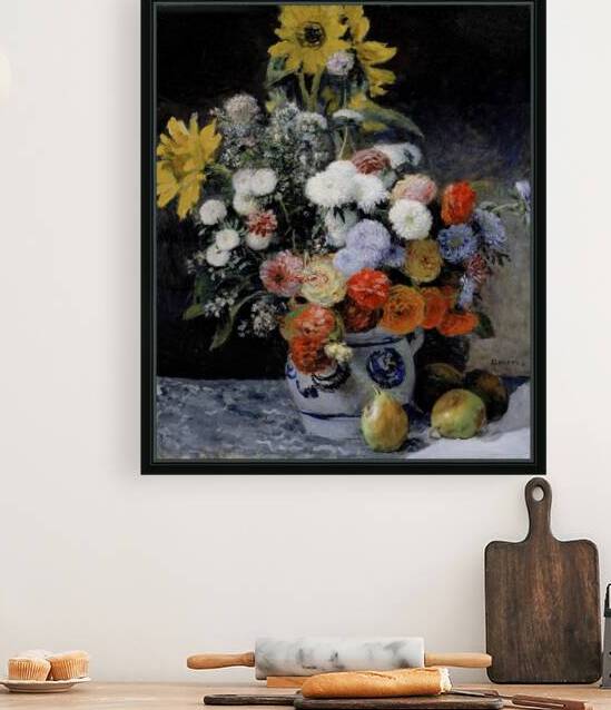 Pierre Auguste Renoir 1841 1919 Mixed Flowers in an Earthenware Pot about 1869 by TOPARTGALLERY