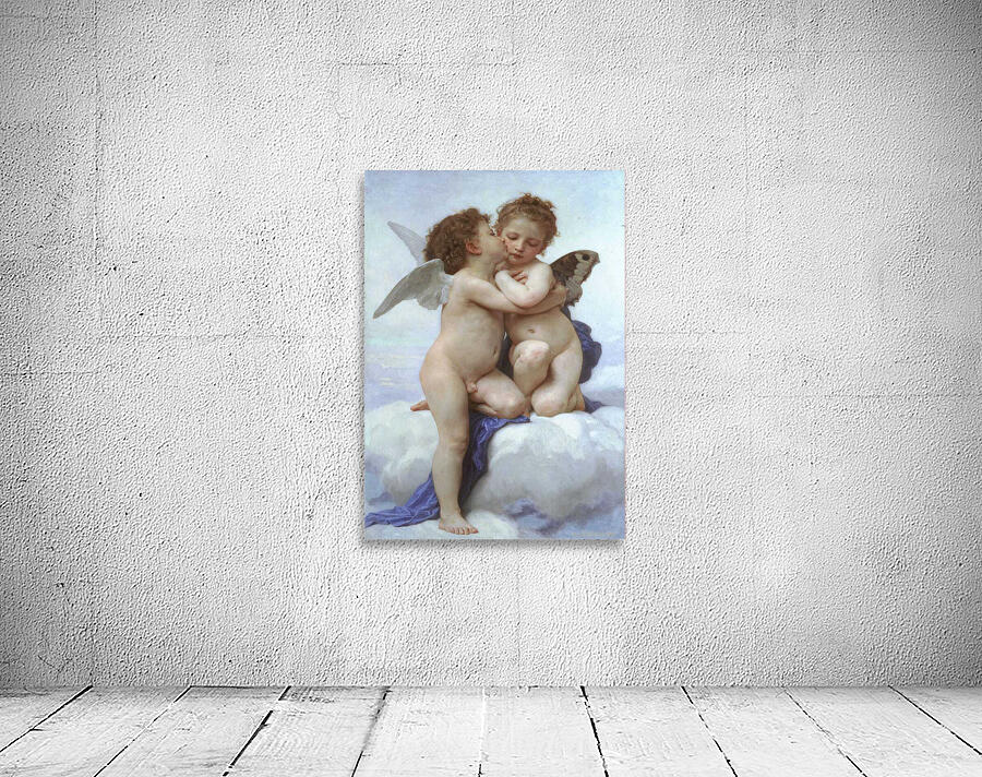 William  Adolphe  Bouguereau 1825 1905  L Amour  et  Psyche  enfants Wall Preview