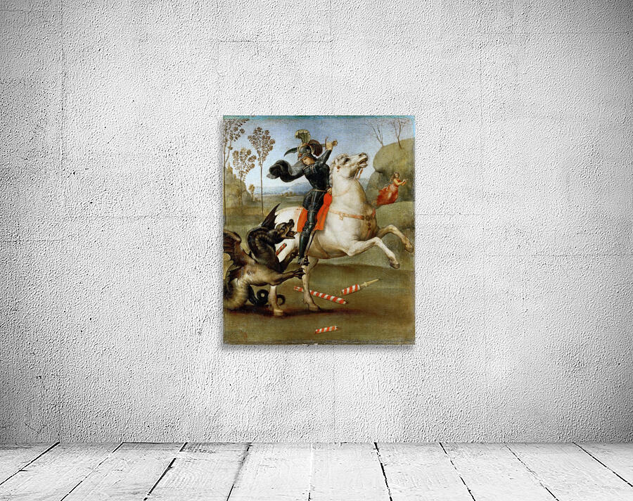 Raphael 1483 1520 St George Struggling with the Dragon Wall Preview