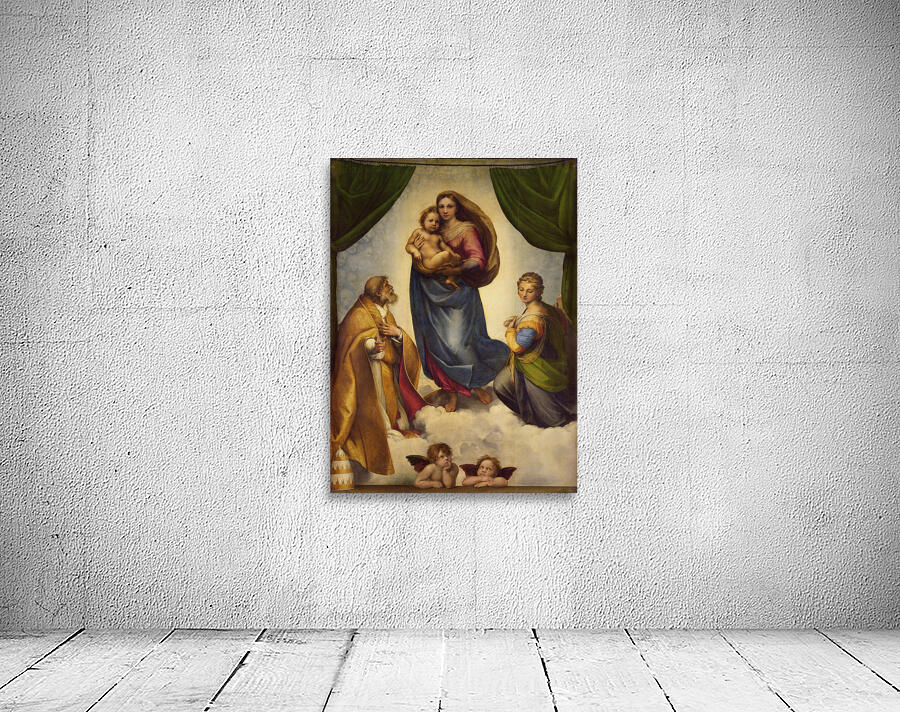 Raphael 1483 1520 The Sistine Madonna by TOPARTGALLERY Wall Art